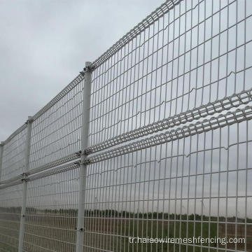 Kaynaklı örgü rulo çit, çift döngü tel çit